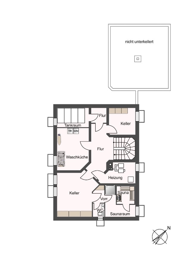 Kellergeschoss Einfamilienhaus Samerberg