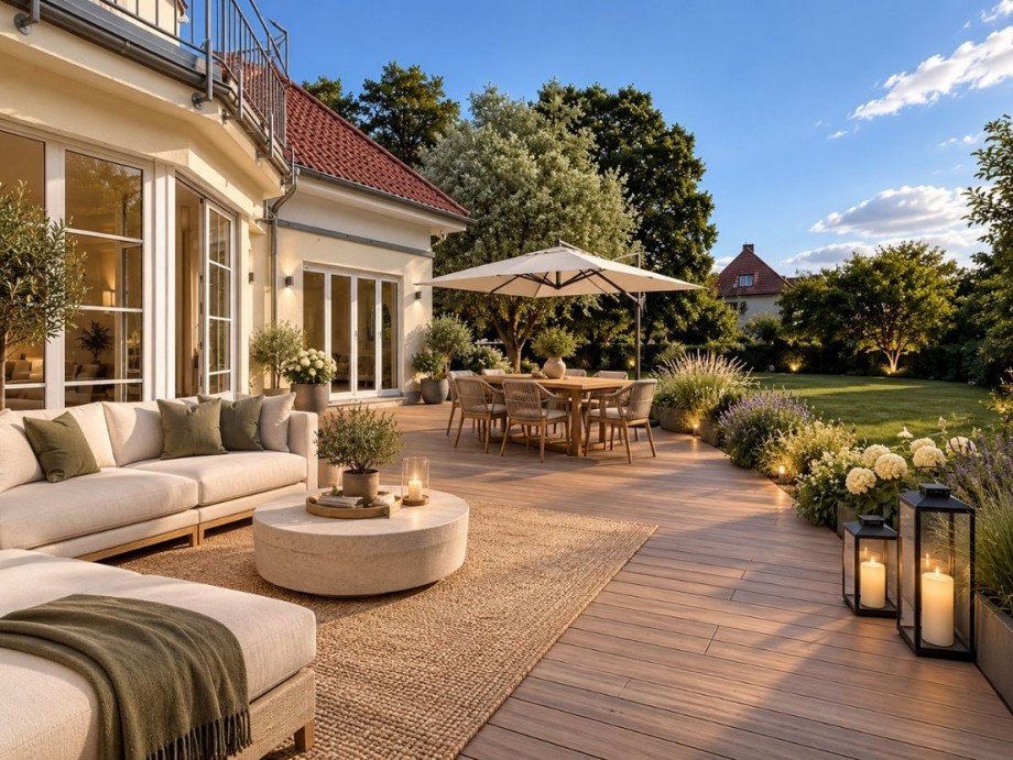 Terrasse Beispiel Villa Rosenheim