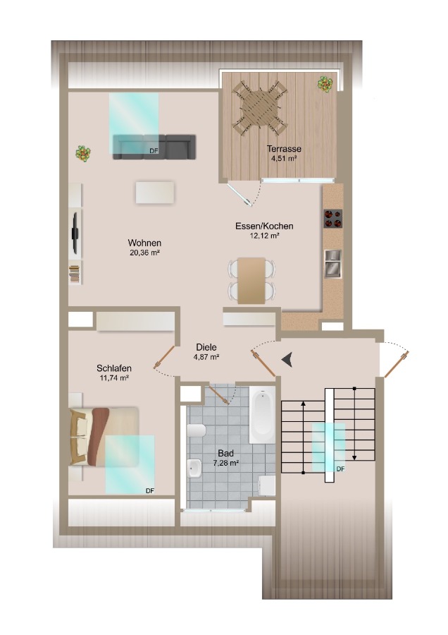 image Dachgeschosswohnung Germering