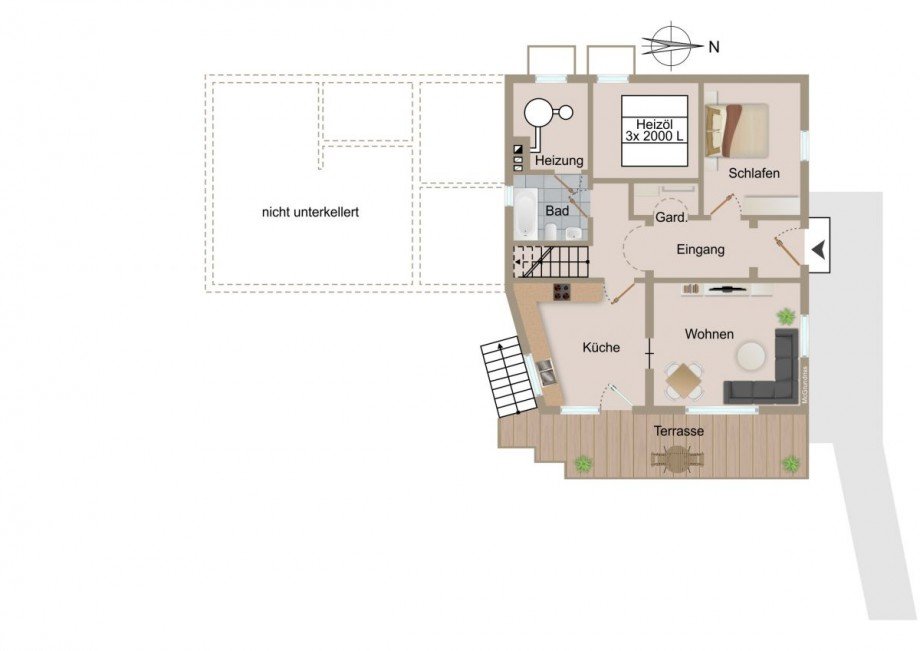 Grundriss UG Einfamilienhaus Kiefersfelden
