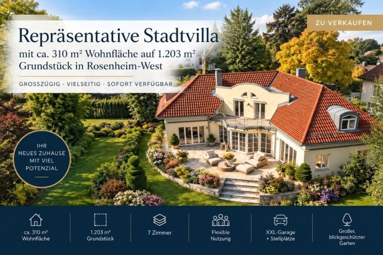 Titelbild Rosenheim Villa Stadtvilla auf au�ergew�hnlichem Grundst�ck nahe der Prinzregentenstra�e